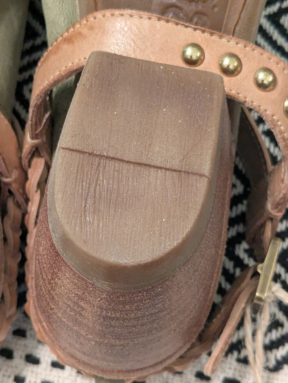 AS98 Clif Mules in sage green leather Size 39 8 8.5 - Picture 7 of 9